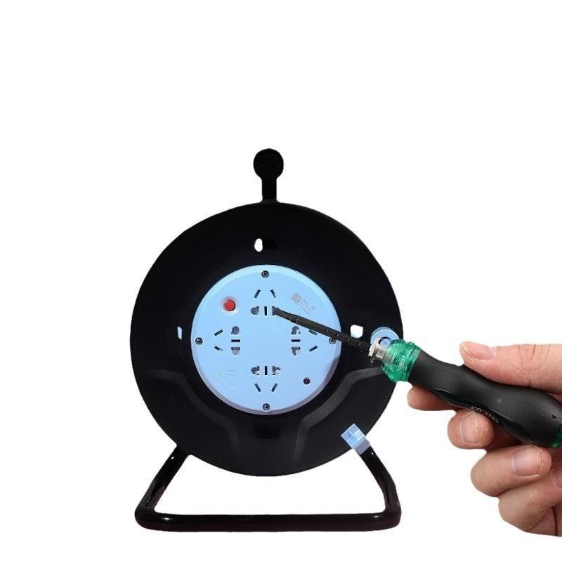 线盘插3座移动24143缆盘绕线盘拖线滚子20电/0/40延米长线插排家