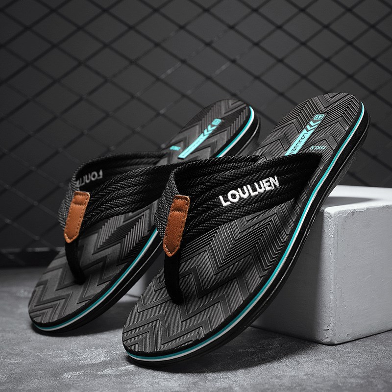 人字拖男防滑夏外穿沙滩耐磨时尚个性软底户外休闲广东人夹脚拖鞋