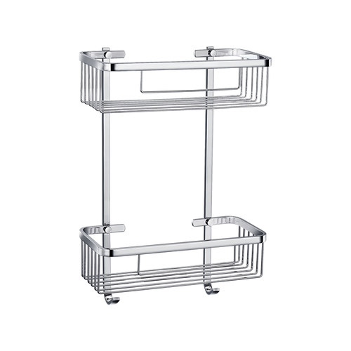 卫生间置物架304不锈钢浴室置物架2层洗澡间置物架双层三角篮