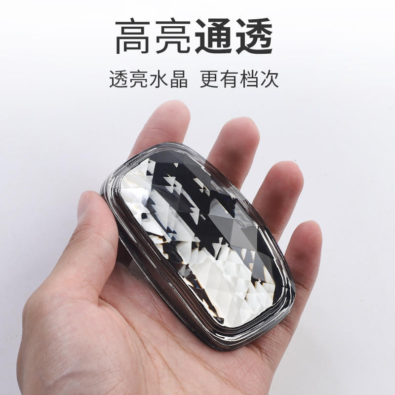 适用於极氪001/009水晶换档把手极氪排挡头改装内饰汽车用品配件