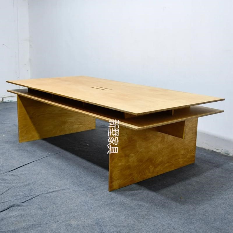 现代简约会议桌员工办公桌写字台工作桌多人培训台简易书桌演讲台