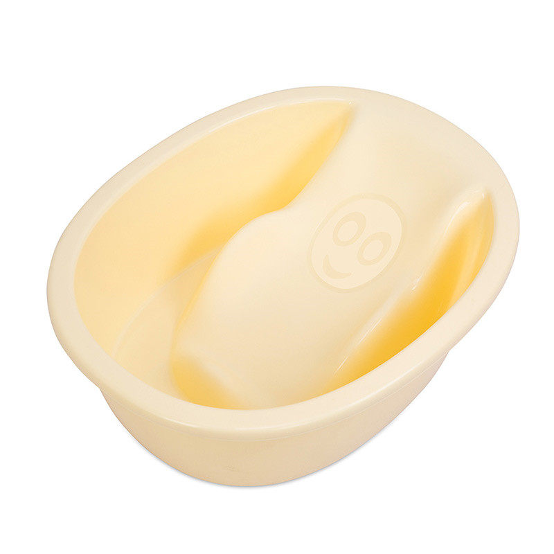 婴儿洗澡盆可坐躺宝宝泡澡桶新初生躺托小号幼儿圆形加厚儿童浴盆