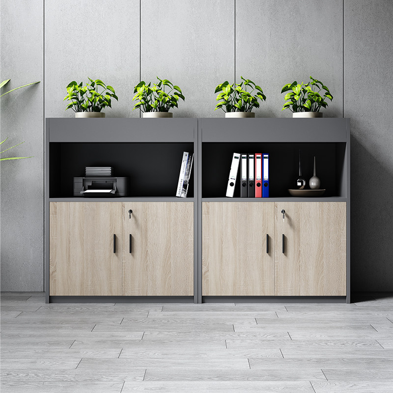 办公室木质文件柜隔断矮柜资料柜现代简约储物柜花槽多功能带锁,商业/办公家具,矮柜,淘宝优惠券,粉丝福利购,淘宝优惠卷