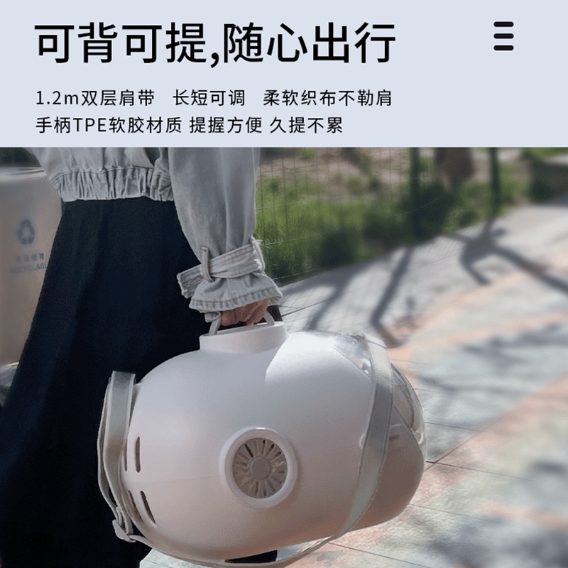 mioo猫包外出便携大容量猫咪手提式猫包夏天太空舱宠物外带包透明