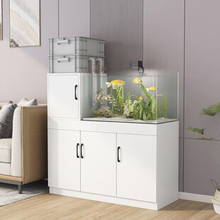 鱼缸柜底柜家用溪流鱼缸柜客厅水族箱承J重底座周转箱鱼缸架子地