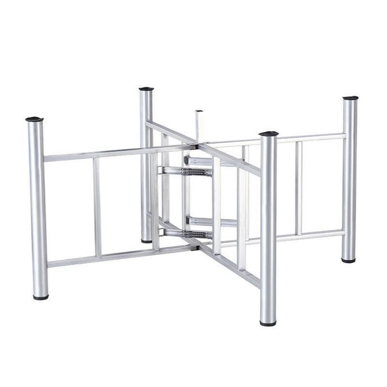 餐桌脚定制大圆桌架可折叠铁艺桌腿支架实用伸缩桌架实用桌脚架