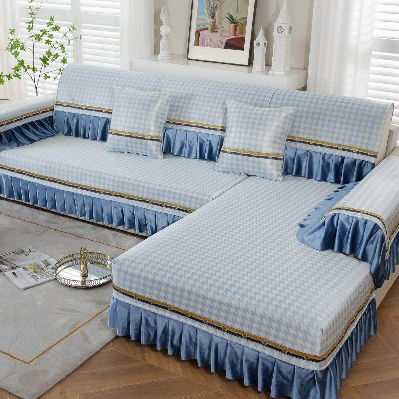 款凉席沙发垫发套防滑沙2024冰包丝竹藤夏天全罩坐垫夏季机席洗可