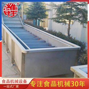 厂家供应金针菇漂烫线 蔬菜漂烫预冷流水作业线 不锈钢蔬菜清洗机
