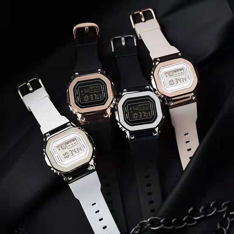 跨境爆款电镀小方块电儿童子手表男女学生夜光防水运动电子表