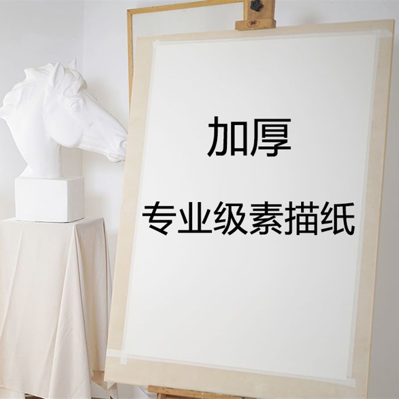 奈尔8开素描纸8K 4K加厚美术生专用4开铅画纸学生素描画纸四八开