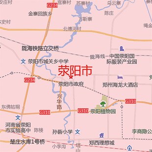 2021新款郑州市地图贴图办公室挂图高清防水墙壁贴超大装饰画定制