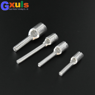 插针接线端子PTN1.25 10紫铜电表针形1.5平裸端头IT铜线耳100个