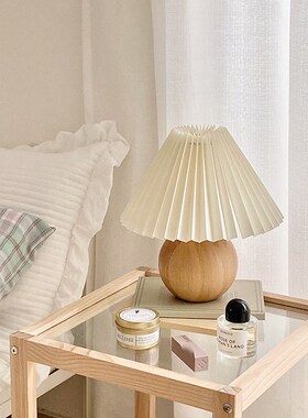 原木装饰摆件奶油风饰品桌面拍摄软装北欧床头摆设家具侘寂风卧室