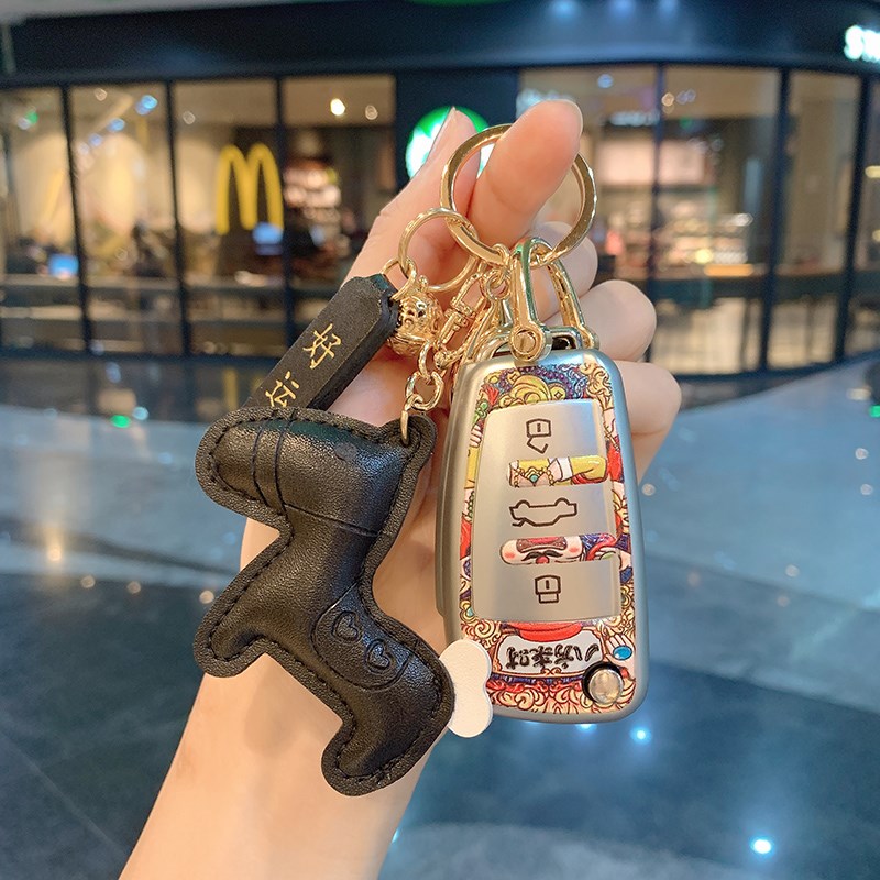 专用奥迪钥匙套A3L/Q3/A1/S3/Q2L/Q7/TT/A5/A7车钥匙包扣保护壳