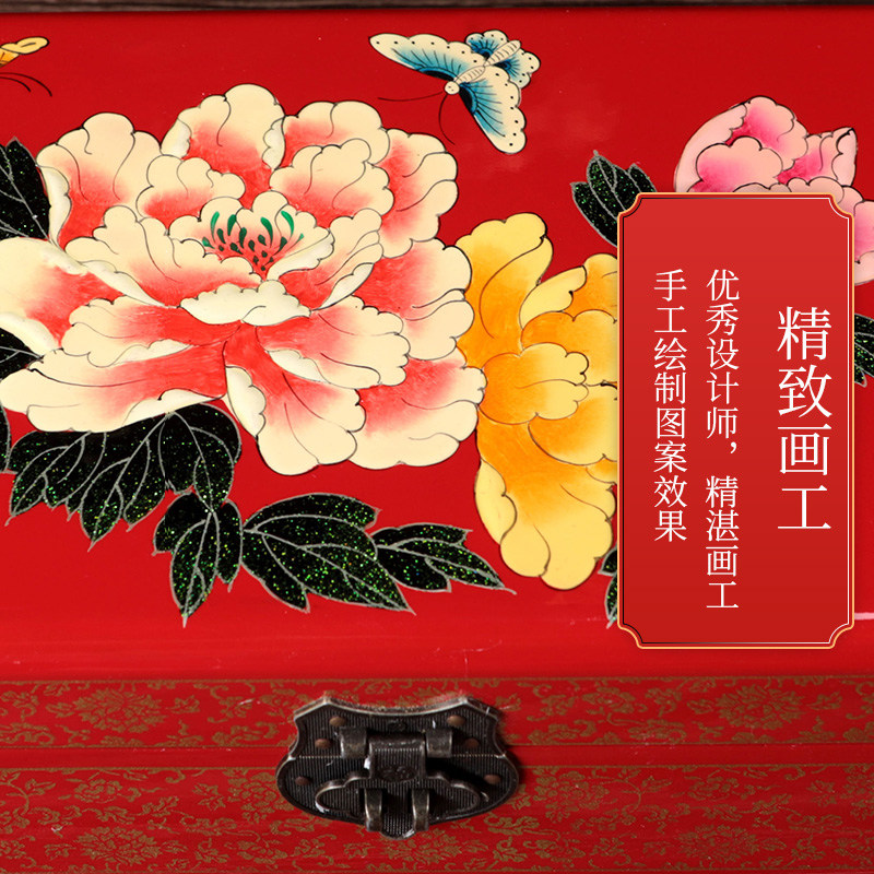 中国风礼品 漆器木质首饰盒 收纳盒梳妆盒婚庆礼品装饰品多款,特色手工艺,漆器,淘宝优惠券,粉丝福利购,淘宝优惠卷