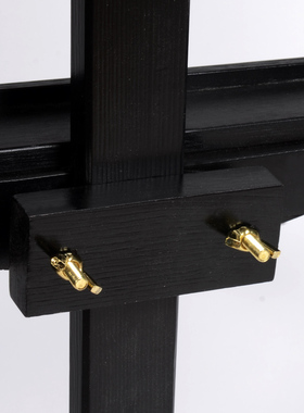 1.5M黑色实木画架支架式折叠便携4K画板素描写生木质展架儿童套装