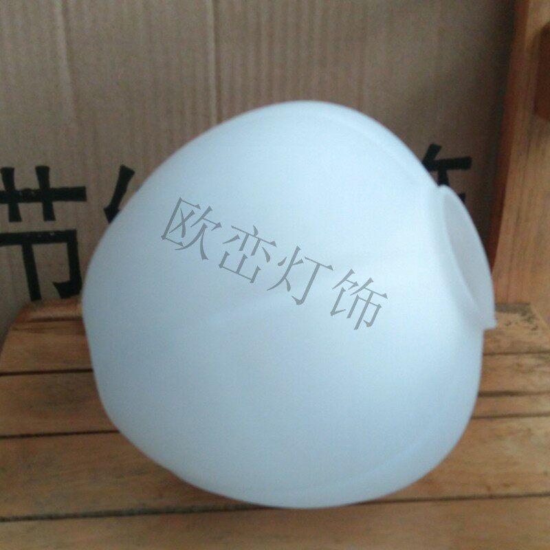 灯具配件 E27奶白LED灯饰莲花灯罩 客厅 餐厅吊灯吸顶灯玻璃灯罩