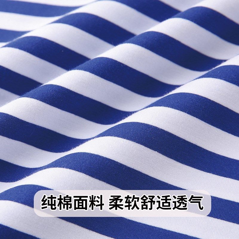 拍3发4男女款海魂衫T恤蓝白条纯棉水兵服短袖底外穿聚会国潮怀旧,男装,T恤,淘宝优惠券,粉丝福利购,淘宝优惠卷