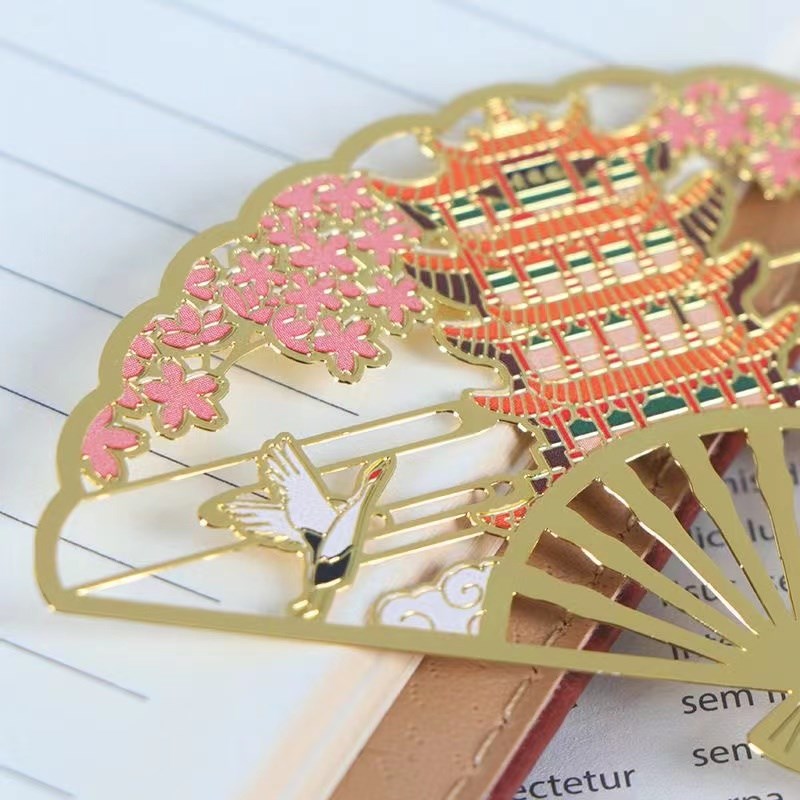 湖北武汉黄鹤楼金属书签文创江西南昌滕王阁湖南岳阳楼旅游纪念品