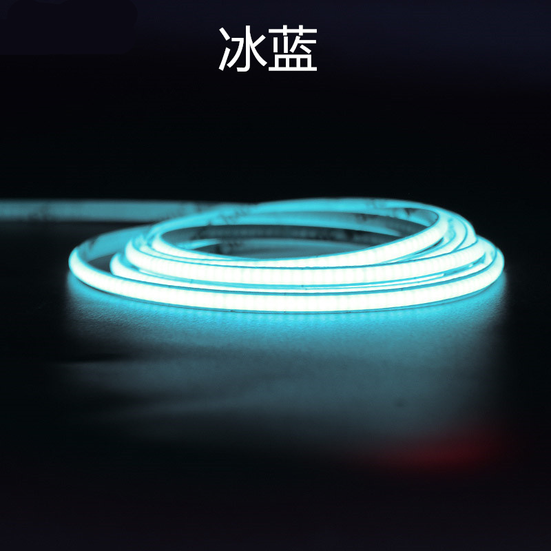 低压5Vcob灯带USB插电5mm宽320灯无暗点无频闪线性装饰DIY灯条