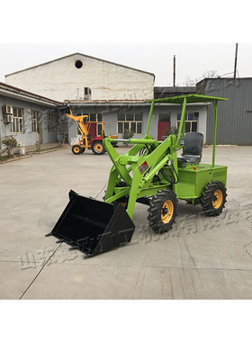 装载式电动小铲车 建筑工程土方砂石装载机Electric wheel loader