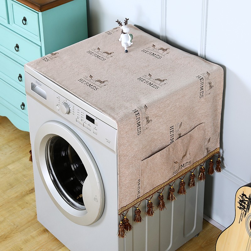 洗衣机罩上开翻盖防晒套子滚筒波轮式全自动防尘通用罩子盖布布艺