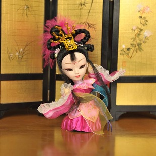 巧艺北京唐人坊绢人唐娃娃手工艺品摆件送客人特色礼品DIY材料包