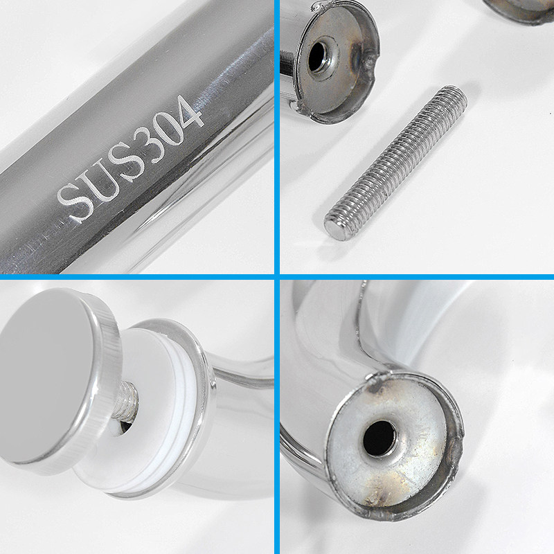 蒙莱奇钢化玻璃门把手L型不锈钢玻璃扶手浴房配推拉卫生间门拉手,基础建材,小拉手,淘宝优惠券,粉丝福利购,淘宝优惠卷