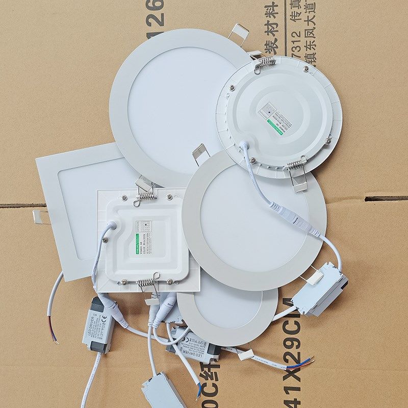 吊顶圆孔洞灯大厅展厅办公室led照明吸顶弹簧老式带卡扣天花筒灯