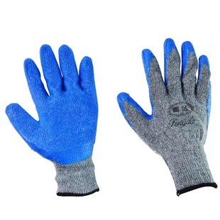 鹏达皱纹劳保手套皱纹浸胶工作耐磨防滑加厚棉线挂胶干活胶皮手套