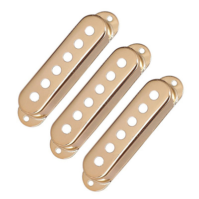 ST电吉他单线圈拾音器盖 黄铜金属外壳三单升级外套 专业乐器配件