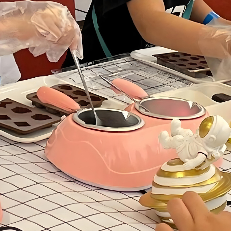 家居蜡疗机酱料西点外贸芝士融化器用具热奶锅面包豆巧克力融化锅