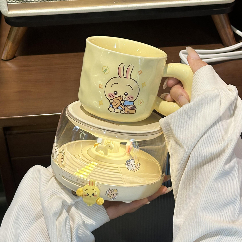 宿舍电热杯茶杯垫原创设计2025新款小夜灯甜美女生高颜值小夜灯