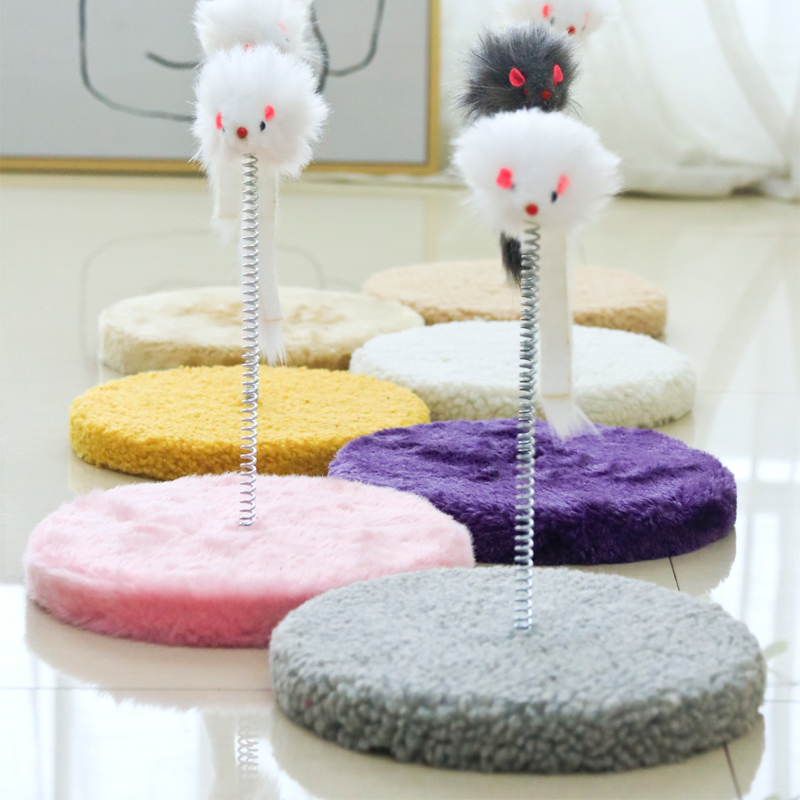 猫玩具弹簧老鼠逗猫棒逗猫玩具不倒翁磨牙啃咬耐咬幼猫布偶猫用品