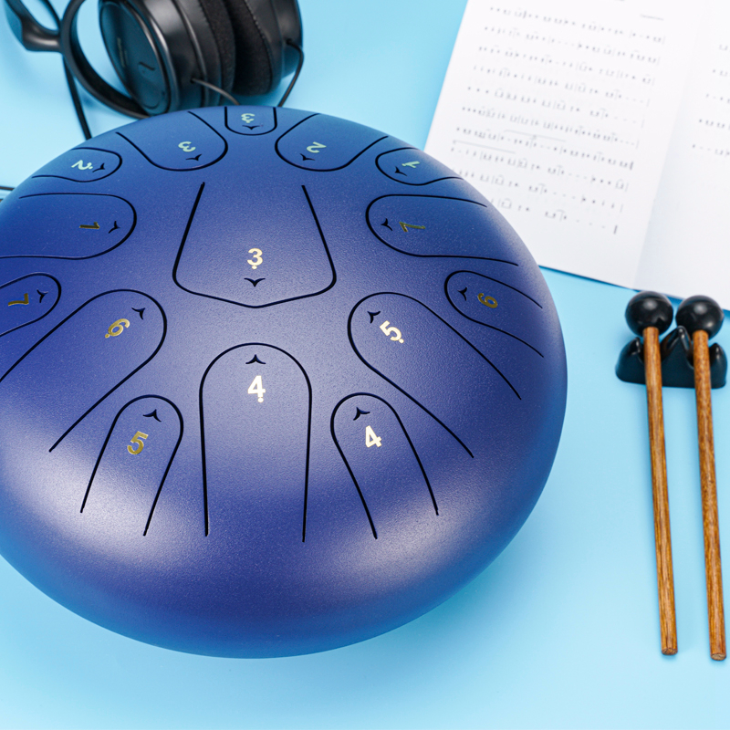 丰古12寸15音空灵鼓手碟钢舌鼓色空鼓忘无忧鼓梵音鼓鼓成人儿童