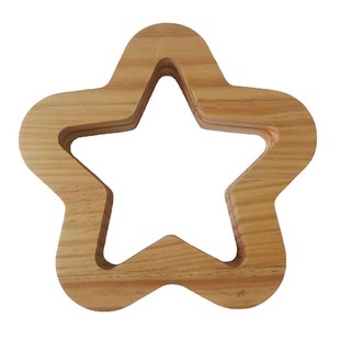 木质镂空五角星星大象风车飞机插电小夜灯可定制桌面卧室装饰台灯