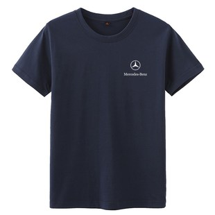 夏季奔驰工作服短袖t恤定制男女4S店汽车美容维修洗车店纯棉工装