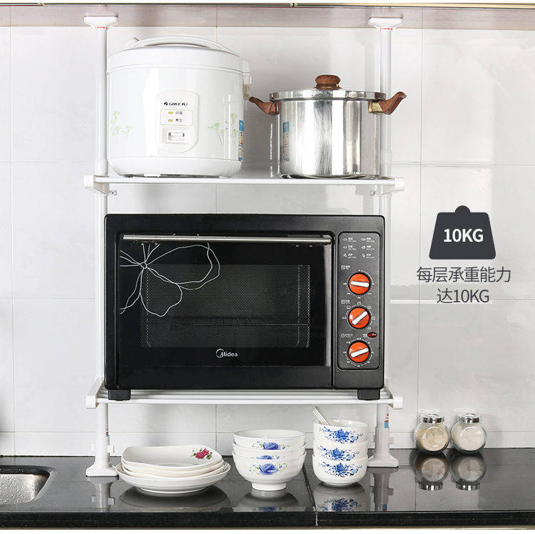 厨房置物架免打孔顶天立地伸缩杆台面极简架收纳窗户挂架窗台窄款