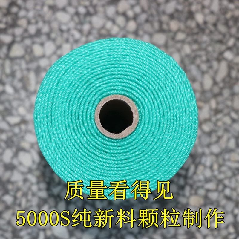 1MM绿色尼龙绳建筑绳爬藤绳施工线穿管线大棚吊绳聚乙烯绳