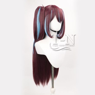 憧憬成为魔法少女 阿古屋真珠cos假发 头皮顶 虎口夹马尾