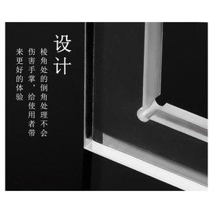 篆刻透明L型印规印板盖印定位亚克力T型印矩文房四宝印章垫子工具