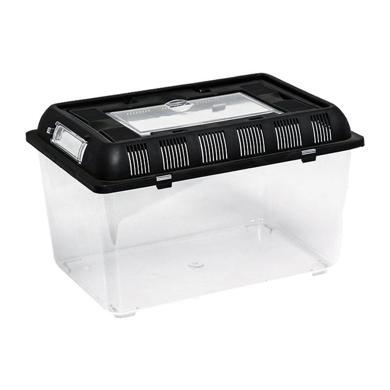 爬宠饲养盒蜥蜴蜘蛛变色龙饲养箱塑料乌龟缸盒子透明带盖子