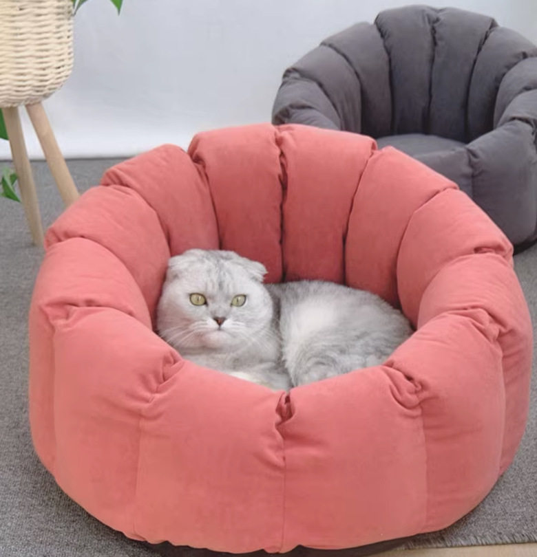 猫窝冬季保暖半封闭式猫房子小型犬深度睡眠狗窝四季通用