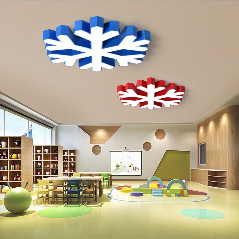 幼儿园LED卡通雪花吸顶灯
