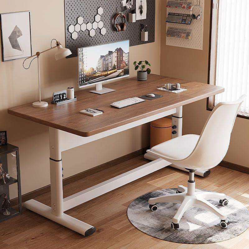 升降桌手摇升降桌电脑桌学习桌书桌家用台式写字桌电脑桌