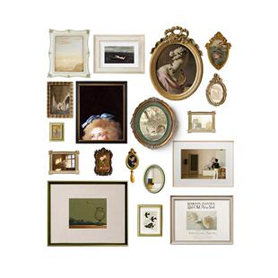 加安加欧式小众复丽古装饰画组JA477合客厅卧发轻奢沙餐厅室精致