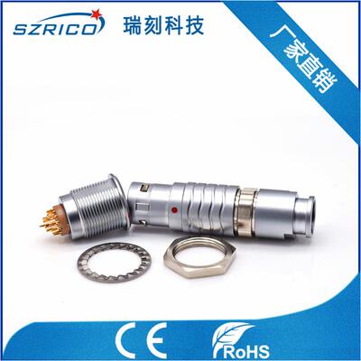 B系列直头抗振动公母对插护套型21PIN电子仪器设备插件转电连接器