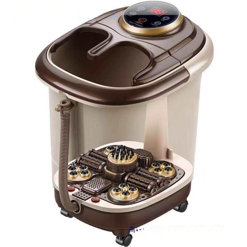 泡脚桶高深过小腿带轮全自动加热按摩泡脚桶加高家用