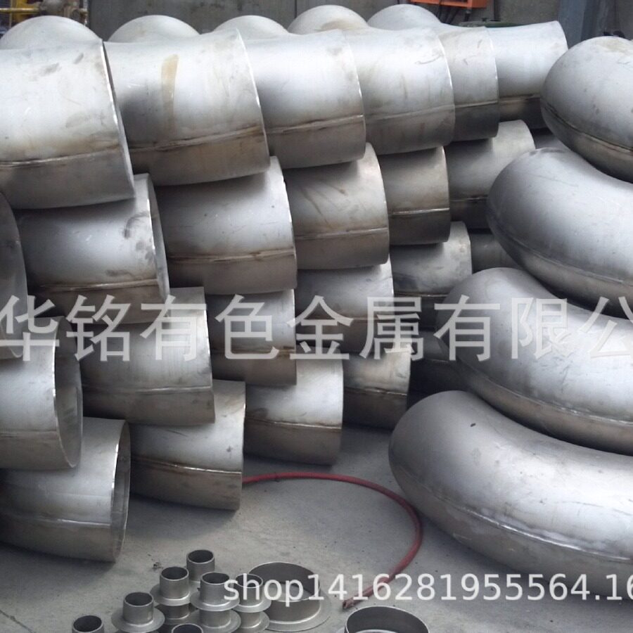 宝鸡耐酸碱无缝钛弯头90/45度