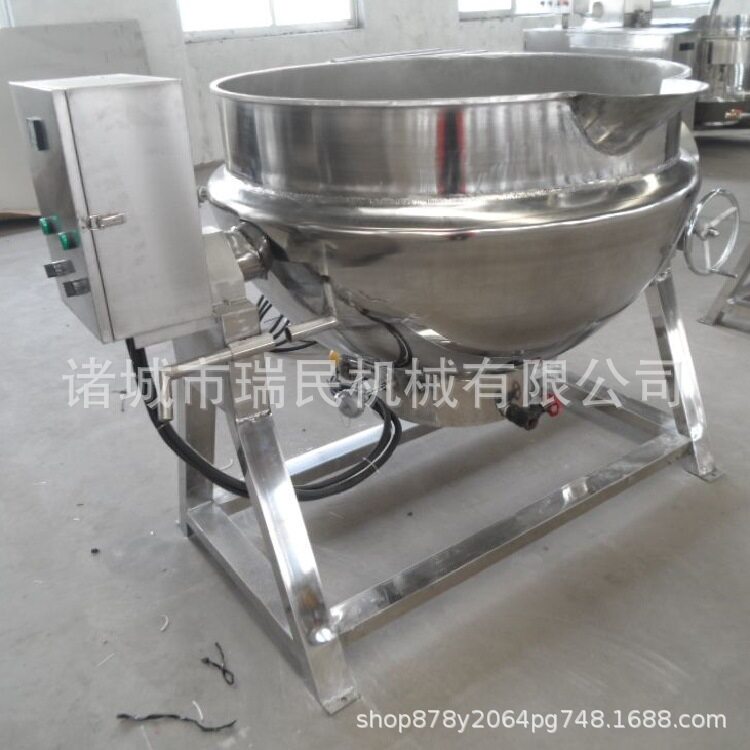 热销大型蒸汽锅电加热煮锅自动出料煮锅厂家直销